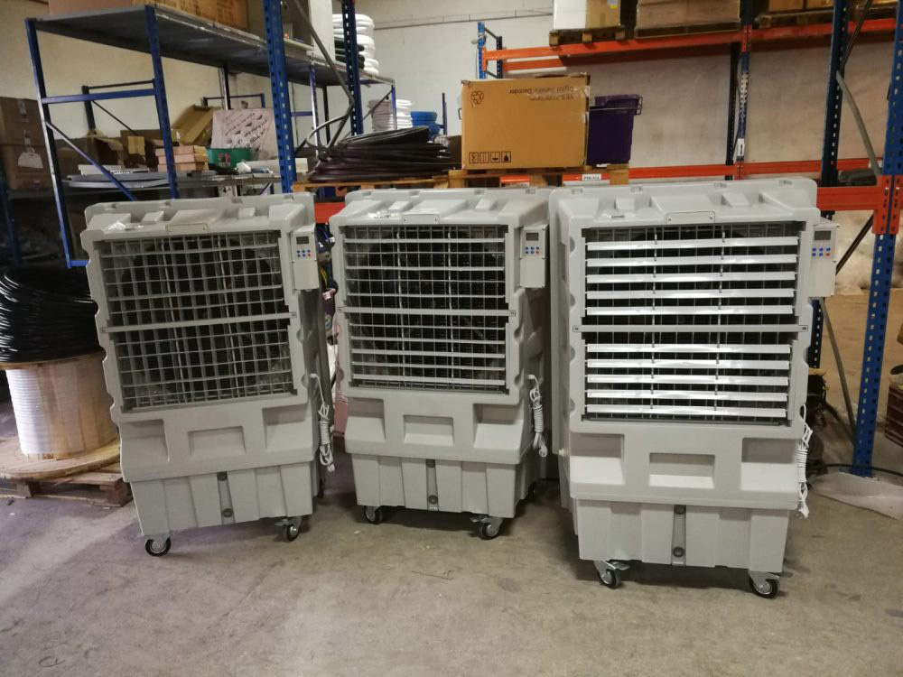 Industrial Air Cooler 12,000 BRIZA B120 with Humidity Controller - White Color - View 6