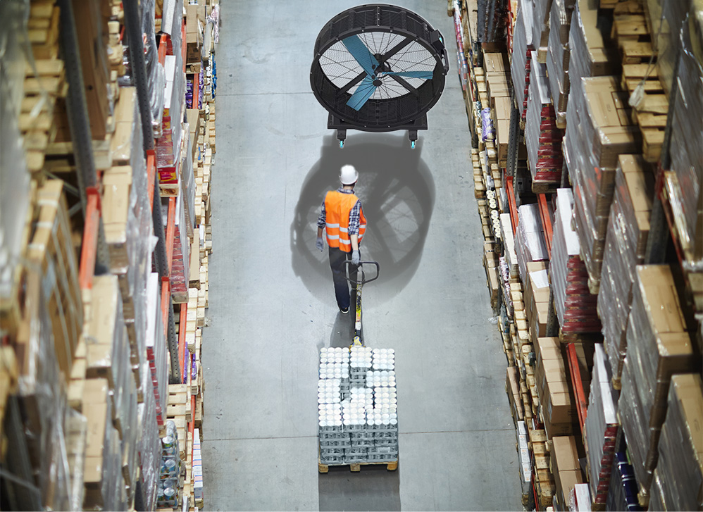 60 Inch Giant Industrial Fan - Extra Quiet - View 3