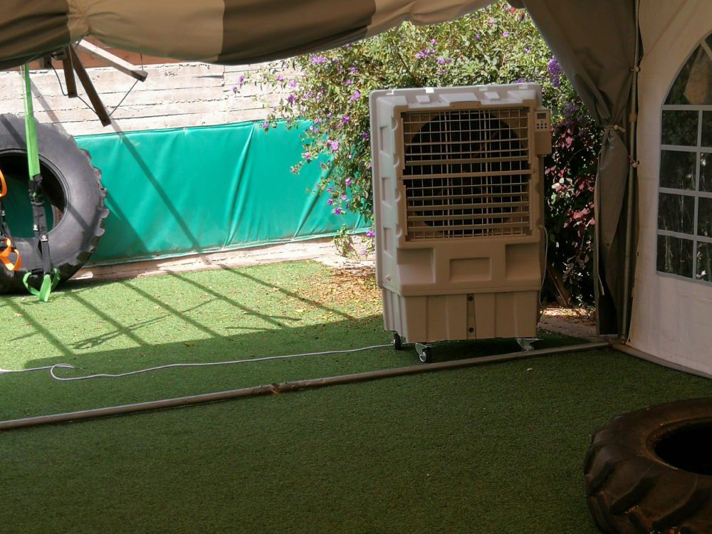 Industrial Air Cooler 12,000 BRIZA B120 with Humidity Controller - White Color - View 3