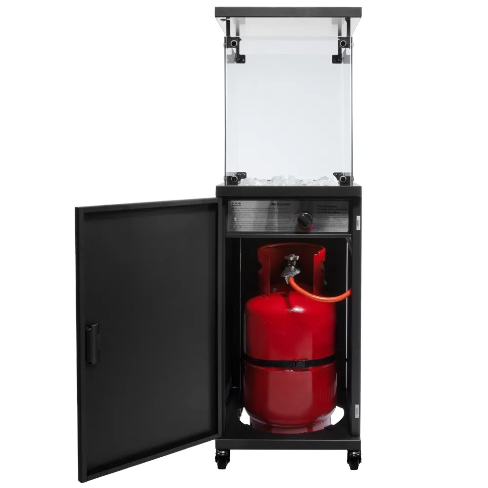 Portable Garden Fireplace | Gas System - Technical Details