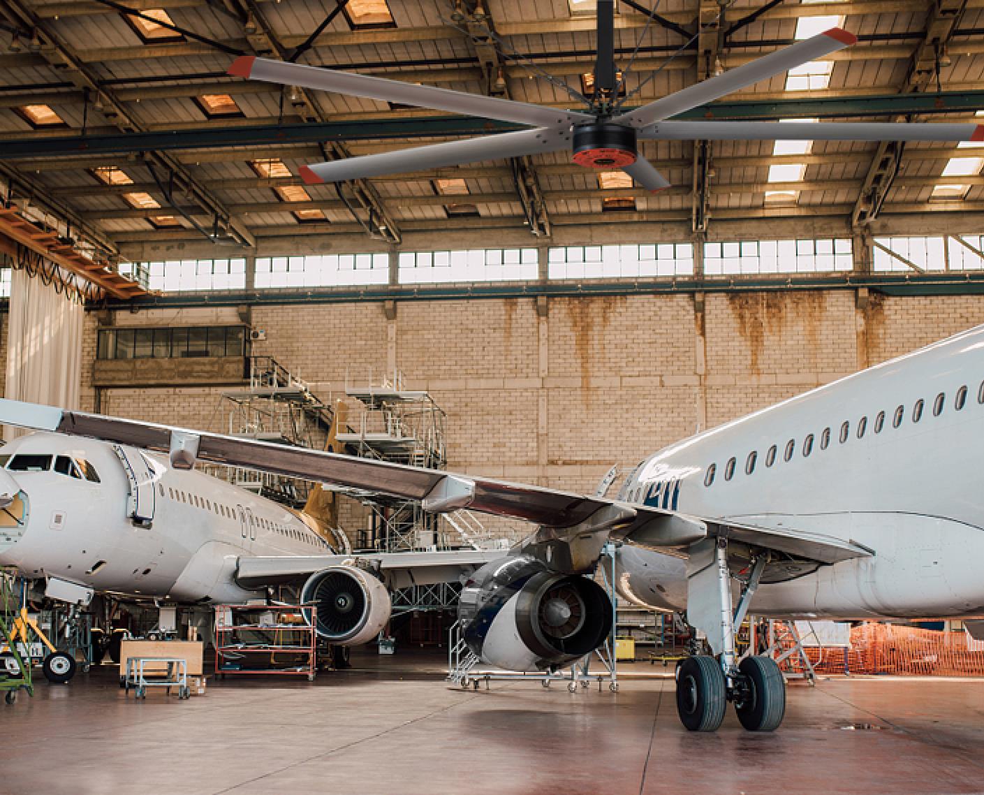 Giant Industrial Ceiling Fan - 6.5 Meter Diameter, Industrial Air circulation - Technical Details