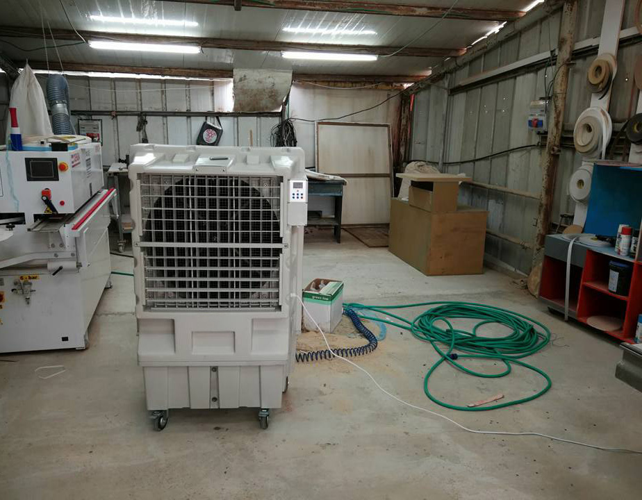 Industrial Air Cooler 12,000 BRIZA B120 with Humidity Controller - White Color - View 10