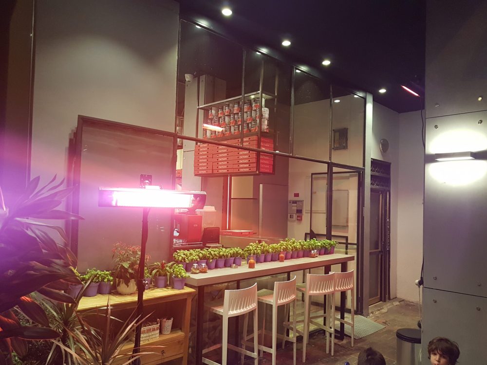 Infrared Yellow Light Heater Against Glare | Model ZEUS GOLD 2000W | Matte Black - View 3