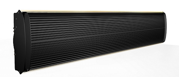 Infrared Heater without Lighting | Model INFRABLACK 1800W | Matte Black - View 3