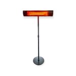 Infrared Heater | Model DALLAS 2000W | With Adjustable Black Stand - Details