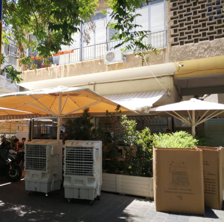 Industrial Air Cooler 12,000 BRIZA B120 with Humidity Controller - White Color - Technical Details