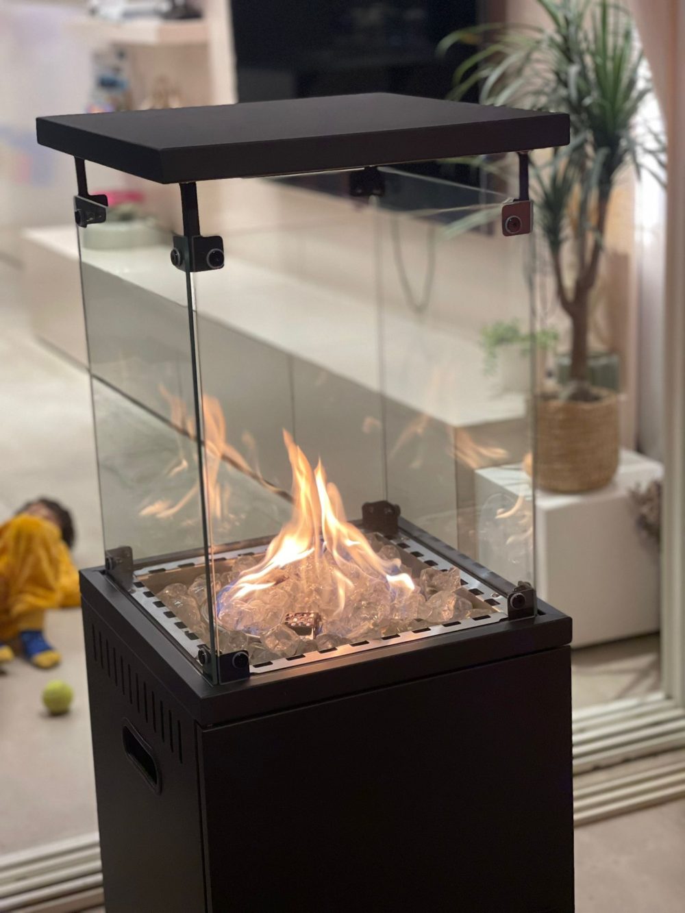 Portable Garden Fireplace | Gas System - Details