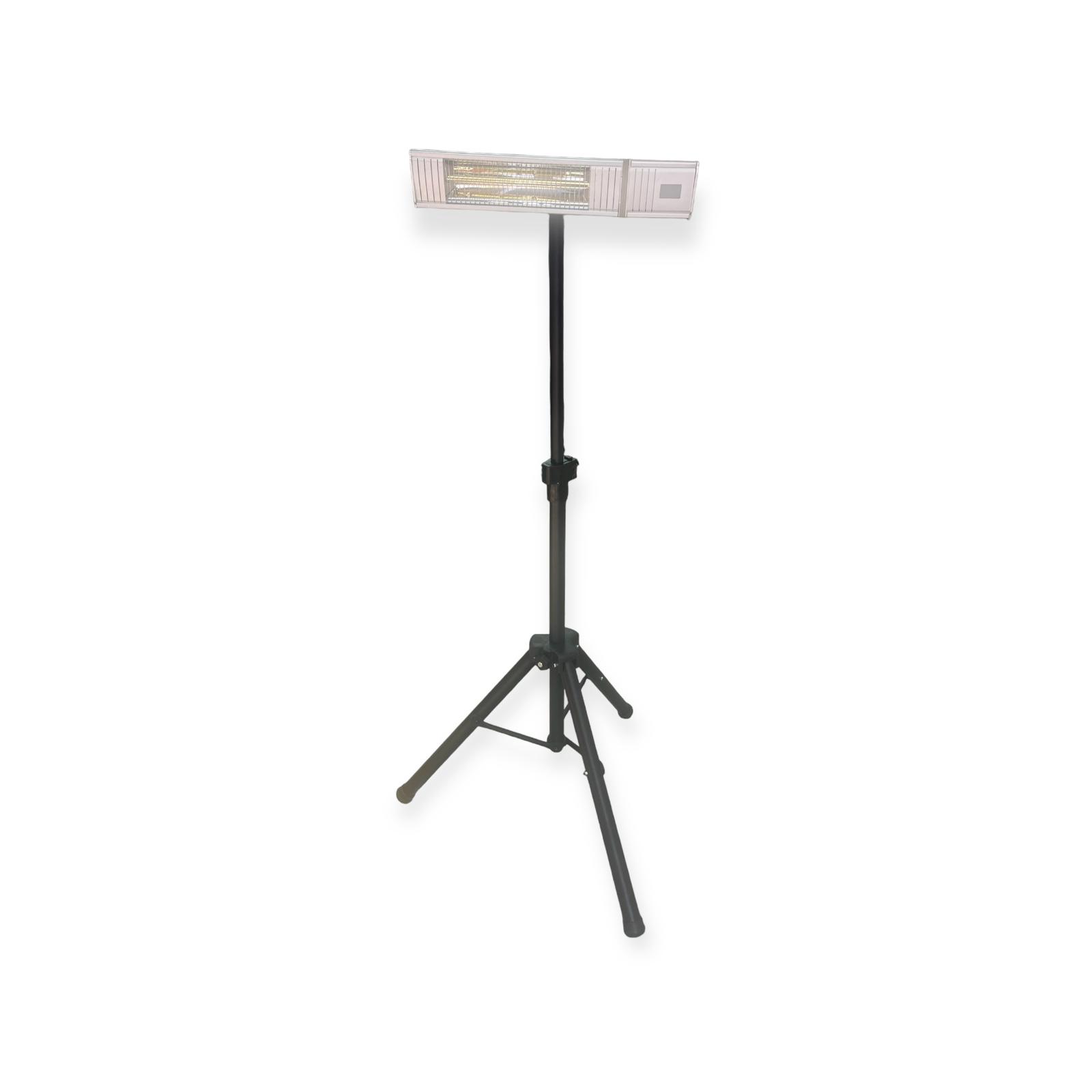 Infrared heater Including 3-Leg Stand and Remote control | Model TITAN 2000W | Stainless Steel