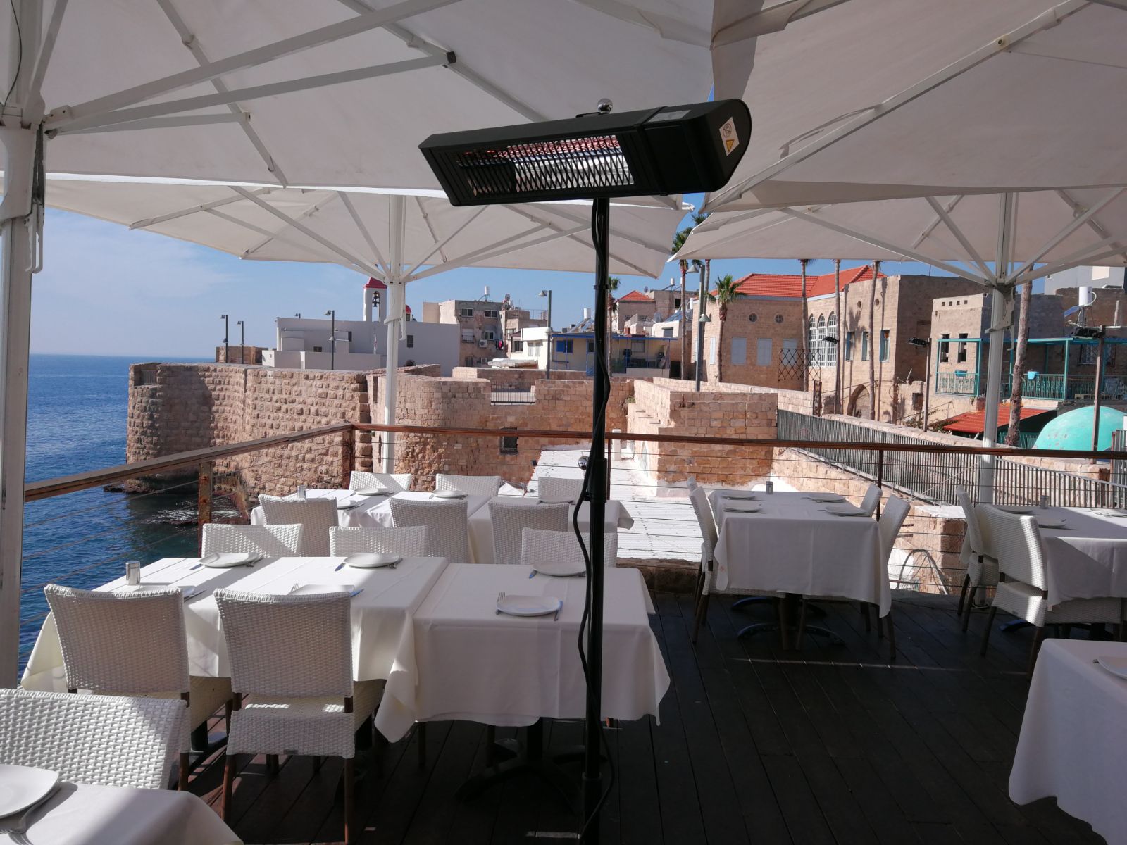 Infrared Heater including Black Stand | Model Volcan premium 2000W | Matte Black - View 6