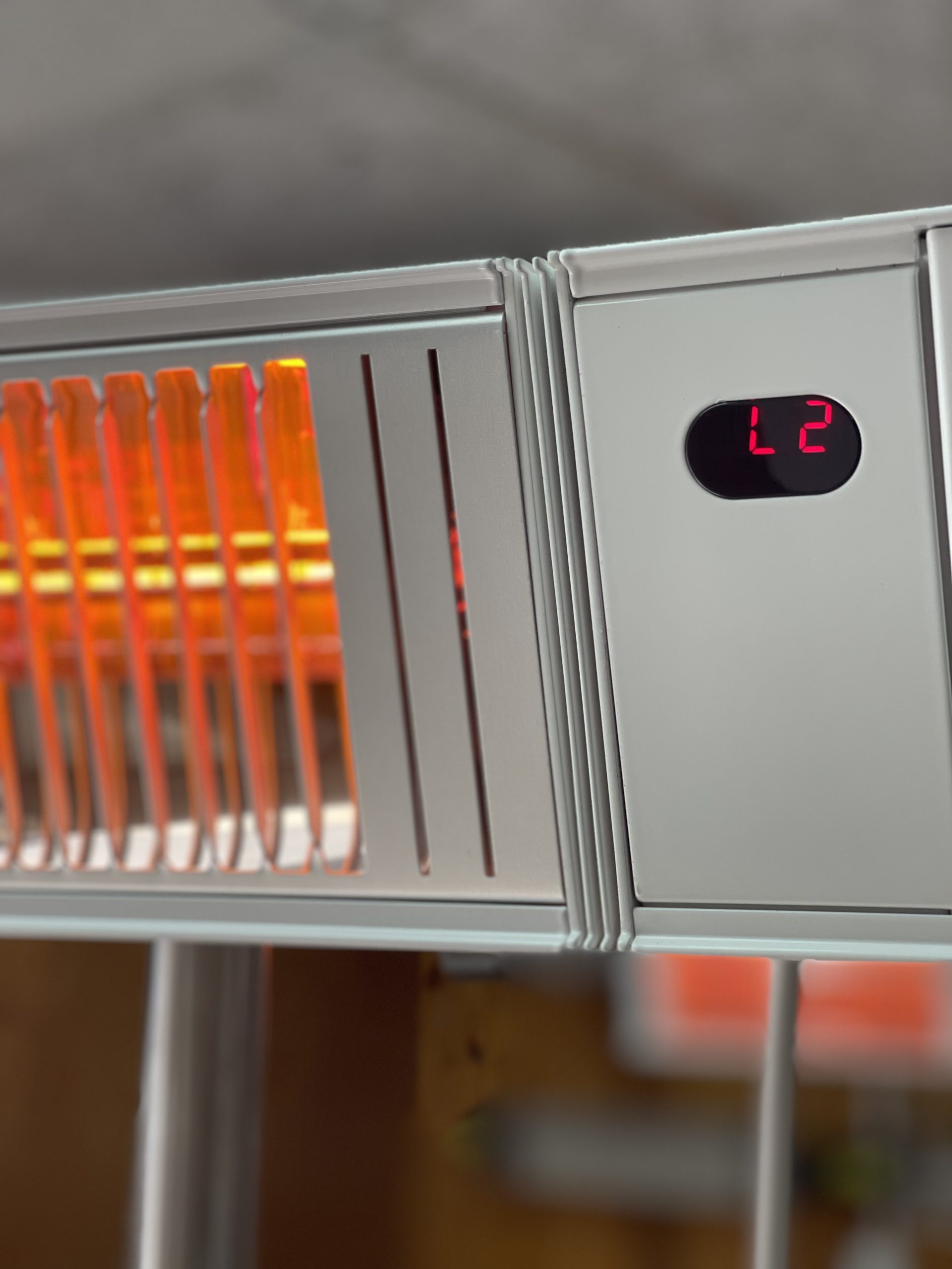 Infrared Heater Including Remote control | Model Volcan premium 2000W | Matte White - View 3