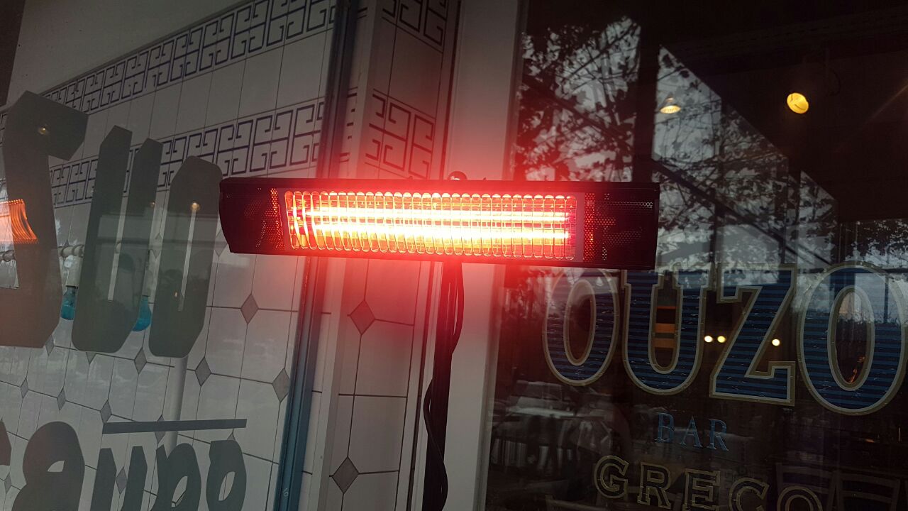 Infrared Heater | Model ZEUS GOLD 2000W | Matte Black - Details