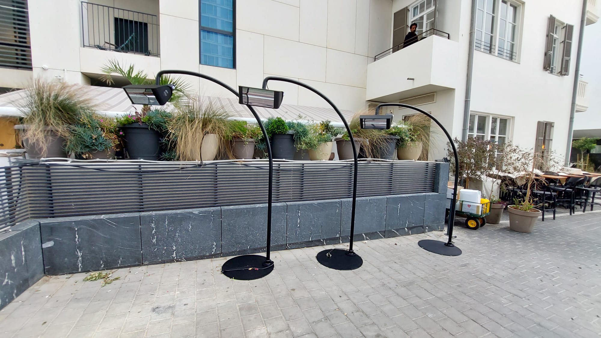 Infrared Heater with Fusion Stand and Remote control | BOSTON premium 2500W Model | Matte Black - Details